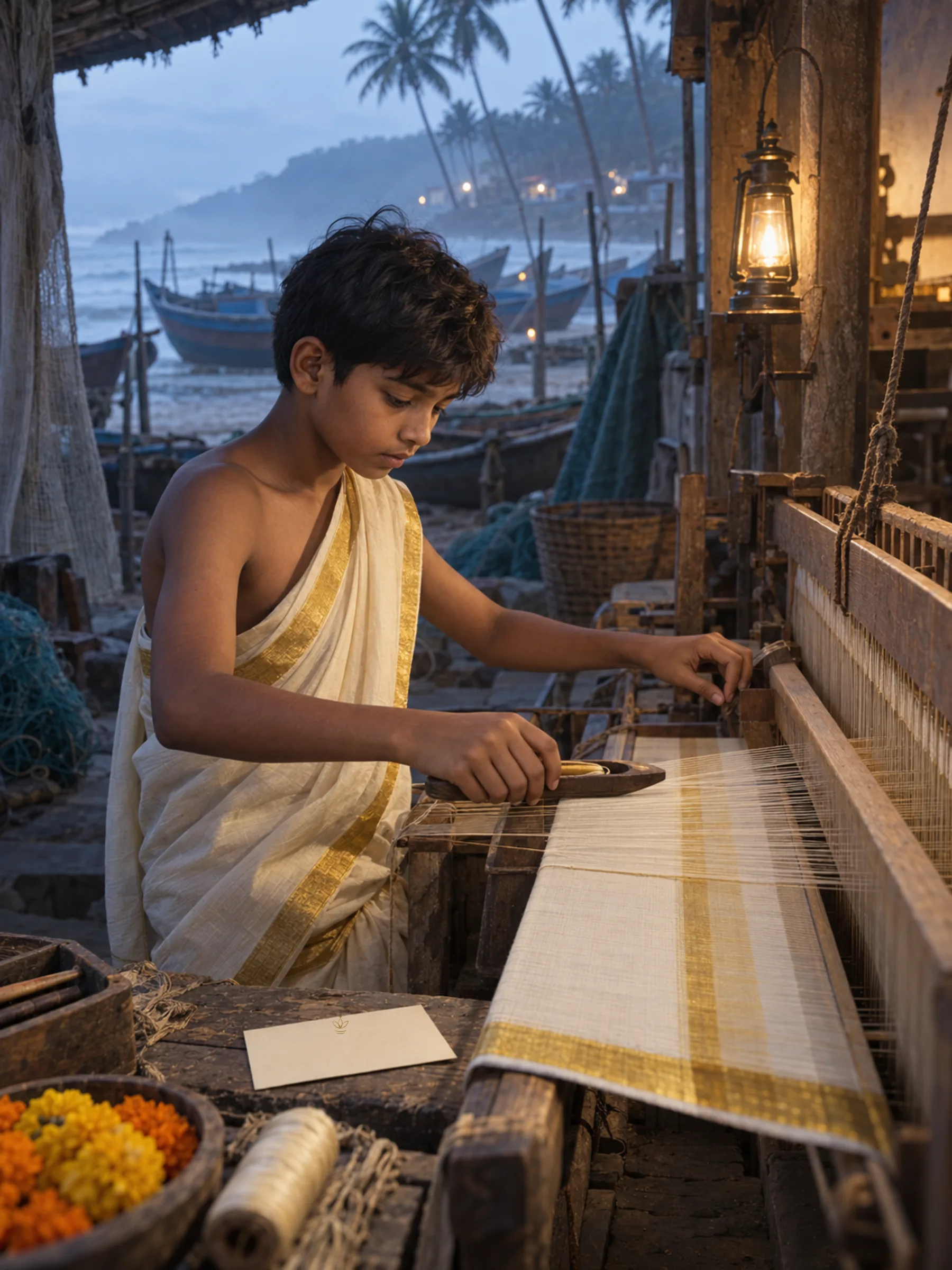 AI-generated illustration: Master weaver