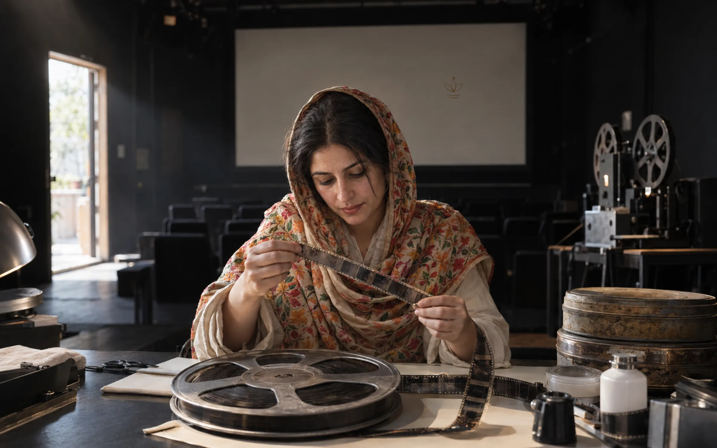 AI-generated illustration: Film, Archive and Restoration: India’s moving memory scene