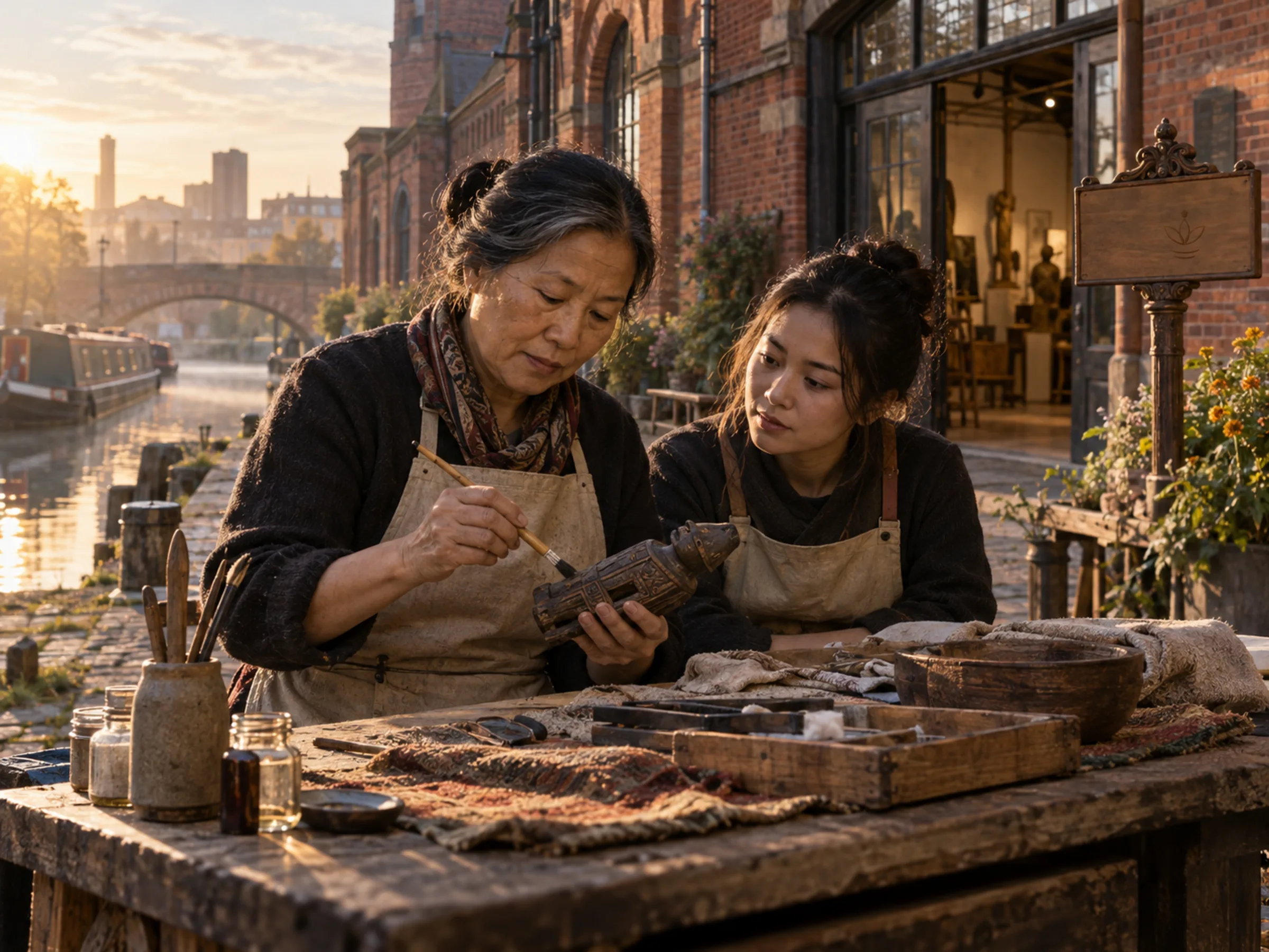 AI-generated illustration: Skills That Save: conservators, craftspeople and the next workforce