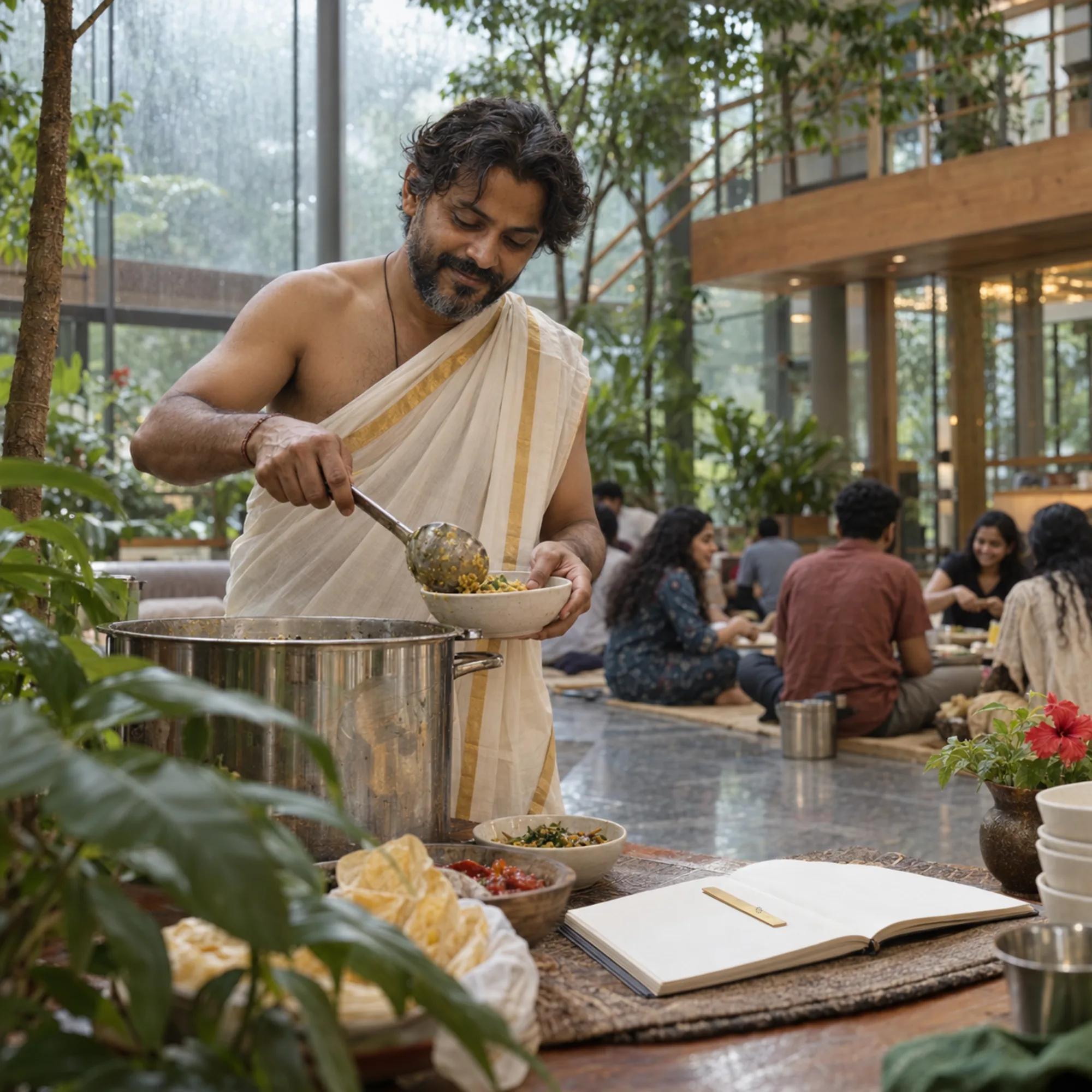 AI-generated illustration: Langar and cuisine