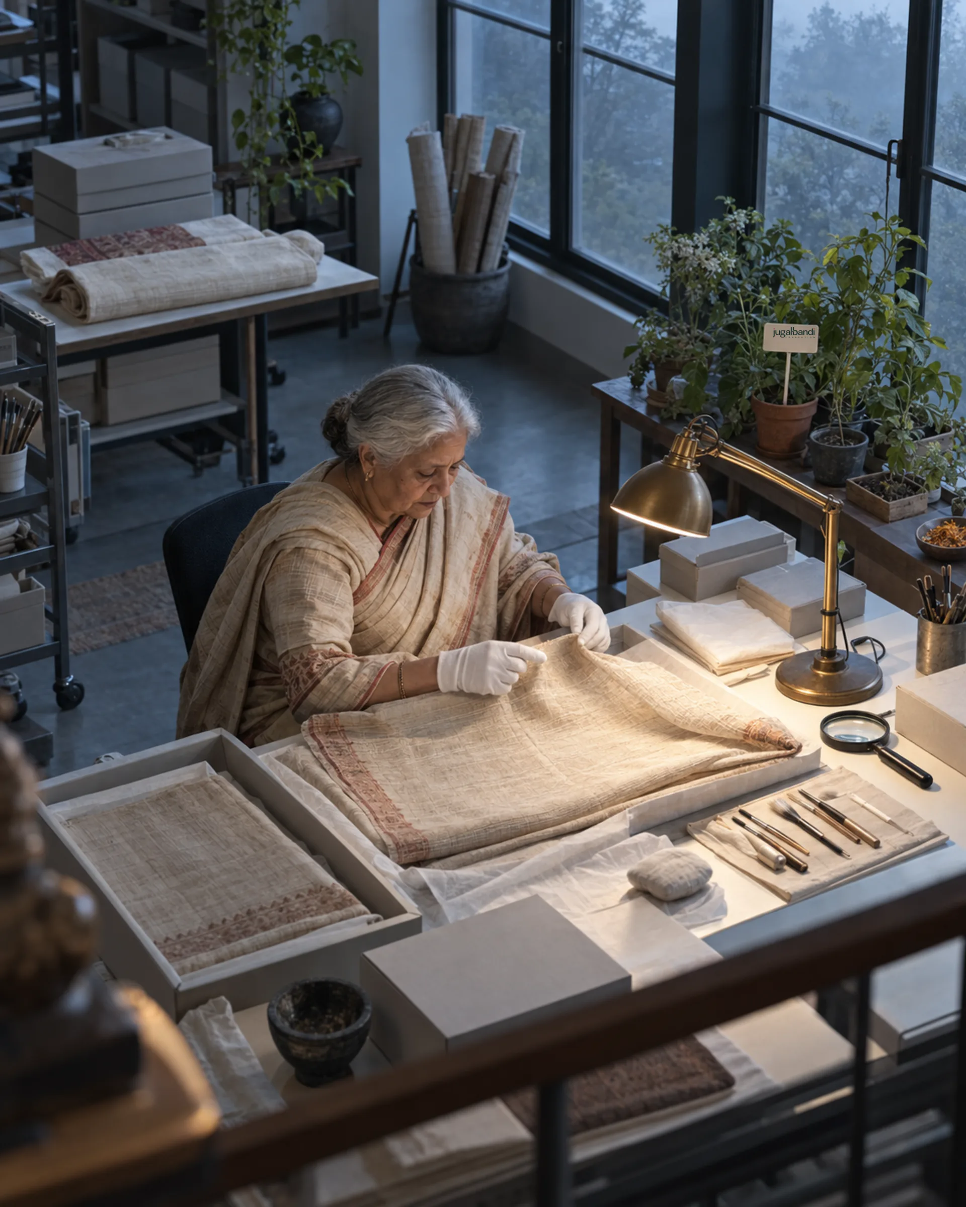 AI-generated illustration: Reach beyond India without losing your programme — hands and detail