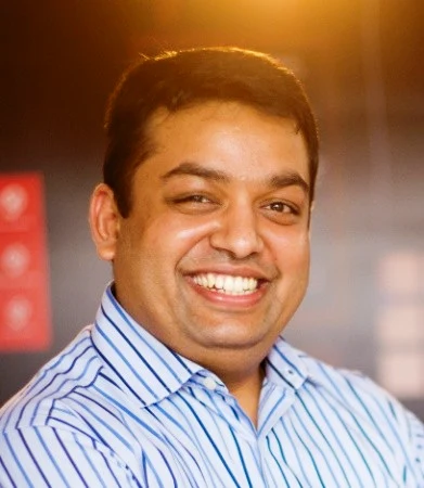 Portrait of Gaurav Garg, founder and chairperson of Jugalbandi Foundation